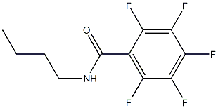 N-butyl-2,3,4,5,6-pentafluorobenzamide Struktur