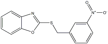 3-ニトロベンジル2-ベンゾオキサゾリルスルフィド 化学構造式