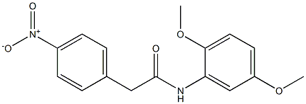 N-(2,5-dimethoxyphenyl)-2-(4-nitrophenyl)acetamide 结构式