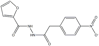 N'-[2-(4-nitrophenyl)acetyl]furan-2-carbohydrazide Structure