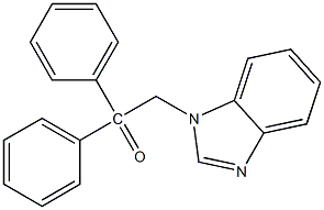 1-(benzimidazol-1-yl)-2,2-diphenylethanone Struktur