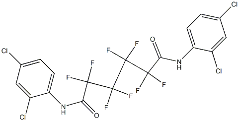 N,N'-bis(2,4-dichlorophenyl)-2,2,3,3,4,4,5,5-octafluorohexanediamide Structure