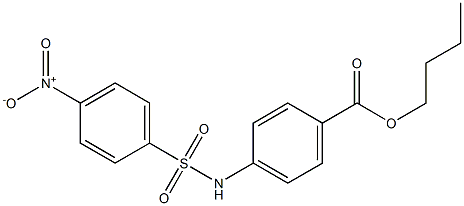 butyl 4-[(4-nitrophenyl)sulfonylamino]benzoate Structure