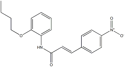 (E)-N-(2-butoxyphenyl)-3-(4-nitrophenyl)prop-2-enamide Structure