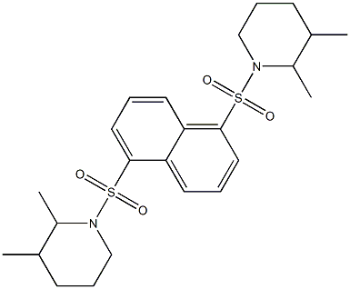 1-[5-(2,3-dimethylpiperidin-1-yl)sulfonylnaphthalen-1-yl]sulfonyl-2,3-dimethylpiperidine Structure
