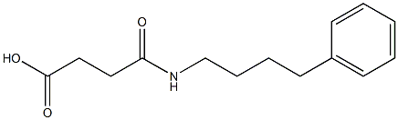 4-oxo-4-(4-phenylbutylamino)butanoic acid Structure