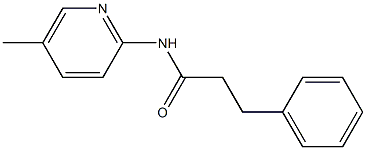 N-(5-methylpyridin-2-yl)-3-phenylpropanamide Struktur