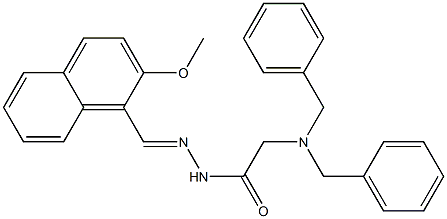 2-(dibenzylamino)-N-[(E)-(2-methoxynaphthalen-1-yl)methylideneamino]acetamide