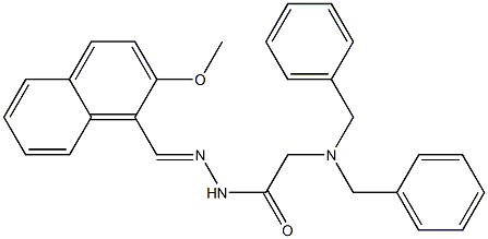  2-(dibenzylamino)-N-[(E)-(2-methoxynaphthalen-1-yl)methylideneamino]acetamide