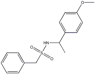 N-[1-(4-methoxyphenyl)ethyl]-1-phenylmethanesulfonamide Structure