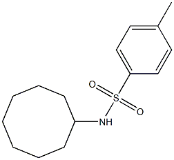 N-トシルシクロオクタンアミン 化学構造式