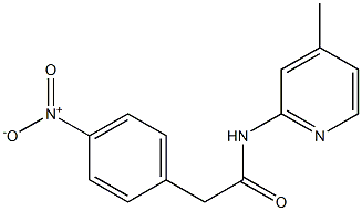 N-(4-methylpyridin-2-yl)-2-(4-nitrophenyl)acetamide Structure