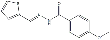  4-methoxy-N-[(E)-thiophen-2-ylmethylideneamino]benzamide