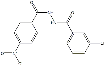3-chloro-N'-(4-nitrobenzoyl)benzohydrazide Structure
