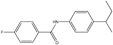 N-(4-butan-2-ylphenyl)-4-fluorobenzamide Structure