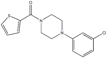 [4-(3-chlorophenyl)piperazin-1-yl]-thiophen-2-ylmethanone Struktur