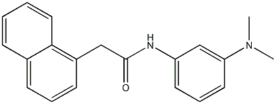 N-[3-(dimethylamino)phenyl]-2-naphthalen-1-ylacetamide 化学構造式