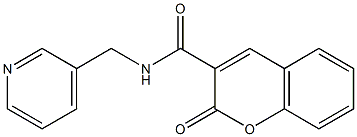 2-oxo-N-(pyridin-3-ylmethyl)chromene-3-carboxamide 结构式