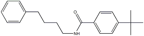 4-tert-butyl-N-(4-phenylbutyl)benzamide 化学構造式