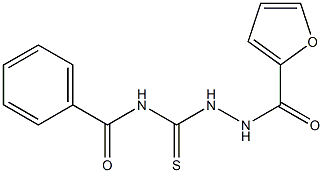 N-[(furan-2-carbonylamino)carbamothioyl]benzamide 化学構造式