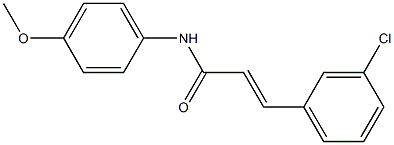 (E)-3-(3-chlorophenyl)-N-(4-methoxyphenyl)prop-2-enamide Structure