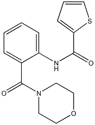 N-[2-(morpholine-4-carbonyl)phenyl]thiophene-2-carboxamide 化学構造式