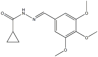 N-[(E)-(3,4,5-trimethoxyphenyl)methylideneamino]cyclopropanecarboxamide Structure