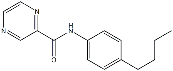 N-(4-butylphenyl)pyrazine-2-carboxamide Structure