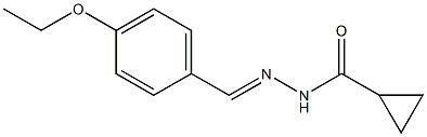 N-[(E)-(4-ethoxyphenyl)methylideneamino]cyclopropanecarboxamide Structure