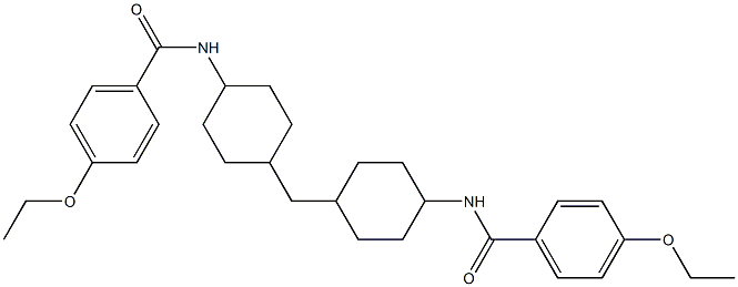 4-ethoxy-N-[4-[[4-[(4-ethoxybenzoyl)amino]cyclohexyl]methyl]cyclohexyl]benzamide Structure