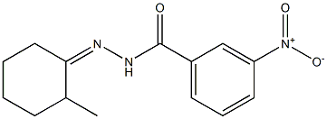 N-[(Z)-(2-methylcyclohexylidene)amino]-3-nitrobenzamide Structure