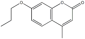 4-methyl-7-propoxychromen-2-one Struktur