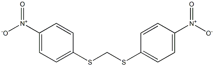 1-nitro-4-[(4-nitrophenyl)sulfanylmethylsulfanyl]benzene Structure