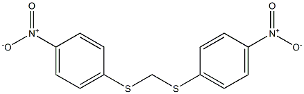 1-nitro-4-[(4-nitrophenyl)sulfanylmethylsulfanyl]benzene 化学構造式