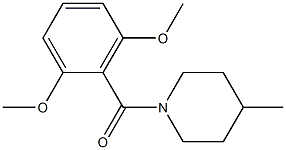 (2,6-dimethoxyphenyl)-(4-methylpiperidin-1-yl)methanone Structure