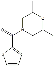 (2,6-dimethylmorpholin-4-yl)-thiophen-2-ylmethanone 化学構造式