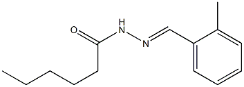  N-[(E)-(2-methylphenyl)methylideneamino]hexanamide