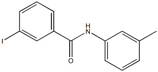 3-iodo-N-(3-methylphenyl)benzamide 化学構造式