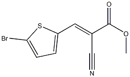 methyl (E)-3-(5-bromothiophen-2-yl)-2-cyanoprop-2-enoate|