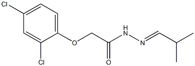 2-(2,4-dichlorophenoxy)-N-[(E)-2-methylpropylideneamino]acetamide Structure