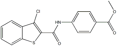 methyl 4-[(3-chloro-1-benzothiophene-2-carbonyl)amino]benzoate