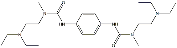 1-[2-(diethylamino)ethyl]-3-[4-[[2-(diethylamino)ethyl-methylcarbamoyl]amino]phenyl]-1-methylurea Structure