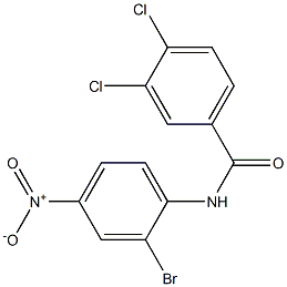 N-(2-bromo-4-nitrophenyl)-3,4-dichlorobenzamide,,结构式