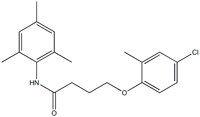 4-(4-chloro-2-methylphenoxy)-N-(2,4,6-trimethylphenyl)butanamide Structure