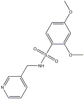 2,4-dimethoxy-N-(pyridin-3-ylmethyl)benzenesulfonamide Structure