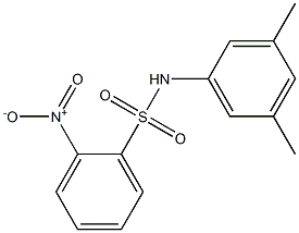 N-(3,5-dimethylphenyl)-2-nitrobenzenesulfonamide 结构式