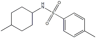 4-methyl-N-(4-methylcyclohexyl)benzenesulfonamide Struktur