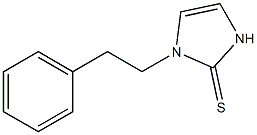 3-(2-phenylethyl)-1H-imidazole-2-thione 化学構造式