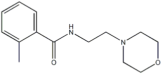2-methyl-N-(2-morpholin-4-ylethyl)benzamide Struktur