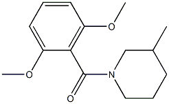 (2,6-dimethoxyphenyl)-(3-methylpiperidin-1-yl)methanone Structure